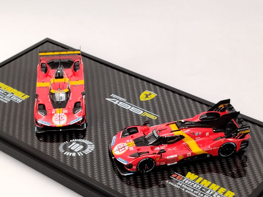 BBR 1/43 Ferrari 499P Hypercar 2023 Pair Set Version Red Model Car