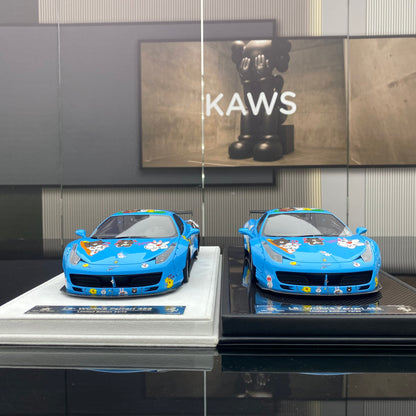 BBA MODEL 1/18 Ferrari 458 GT 1.0 Brown Bear Painting Car Model