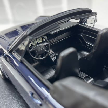 MINICHAMPS 1/18 Porsche 911 (993) Cabriolet, Metallic Blue (155061130)