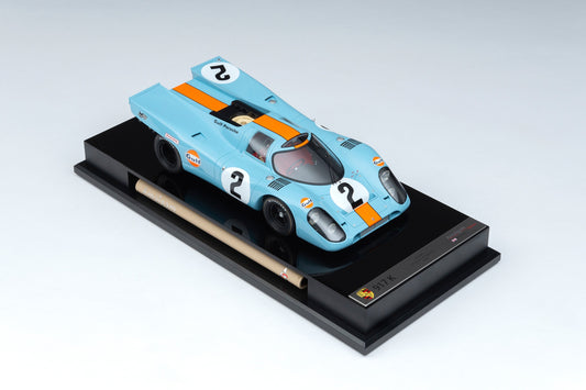 Amalgam 1/18 Porsche 917K-1970 Daytona 24 Hours Endurance Race Champion Simulation Car Model