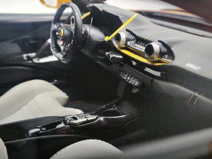 BBR 1/18 Ferrari 812 Competizione Metallic White Simulation Limited Edition Car Model Ornaments
