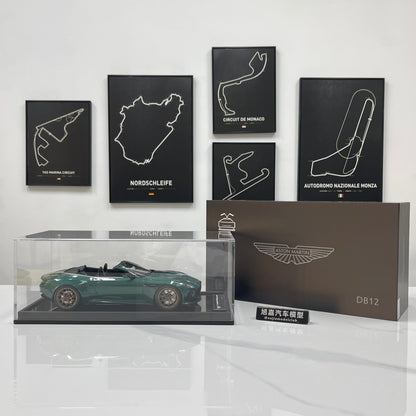 MOTORHELIX 1/18 Aston Martin DB12 Volante (Convertible) – Qilun Green (MH394)