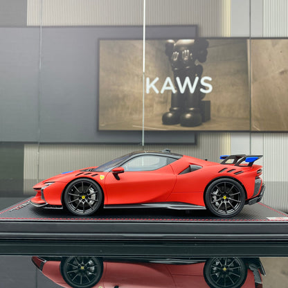 Ferrari SF90 XX Stradale, edición limitada, modelo coleccionable, escala 1/18