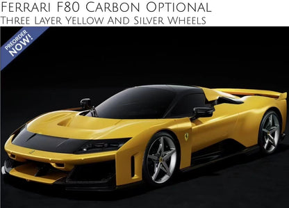 pre-sell BBR 1/18 Ferrari F80 metallic yellow limited edition car model ornament collection