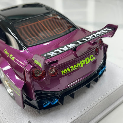 BBA MODEL 1/18 Nissan GTR 35GT-RR Metallic Purple Limited Edition Model Car