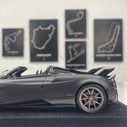 HH Model 1/18 Pagani Huayra Matte Black Carbon HH663