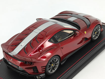 MR 1/18 Ferrari 812 competizione FE033D FIORAMO red and gray stripes limited edition car model ornaments