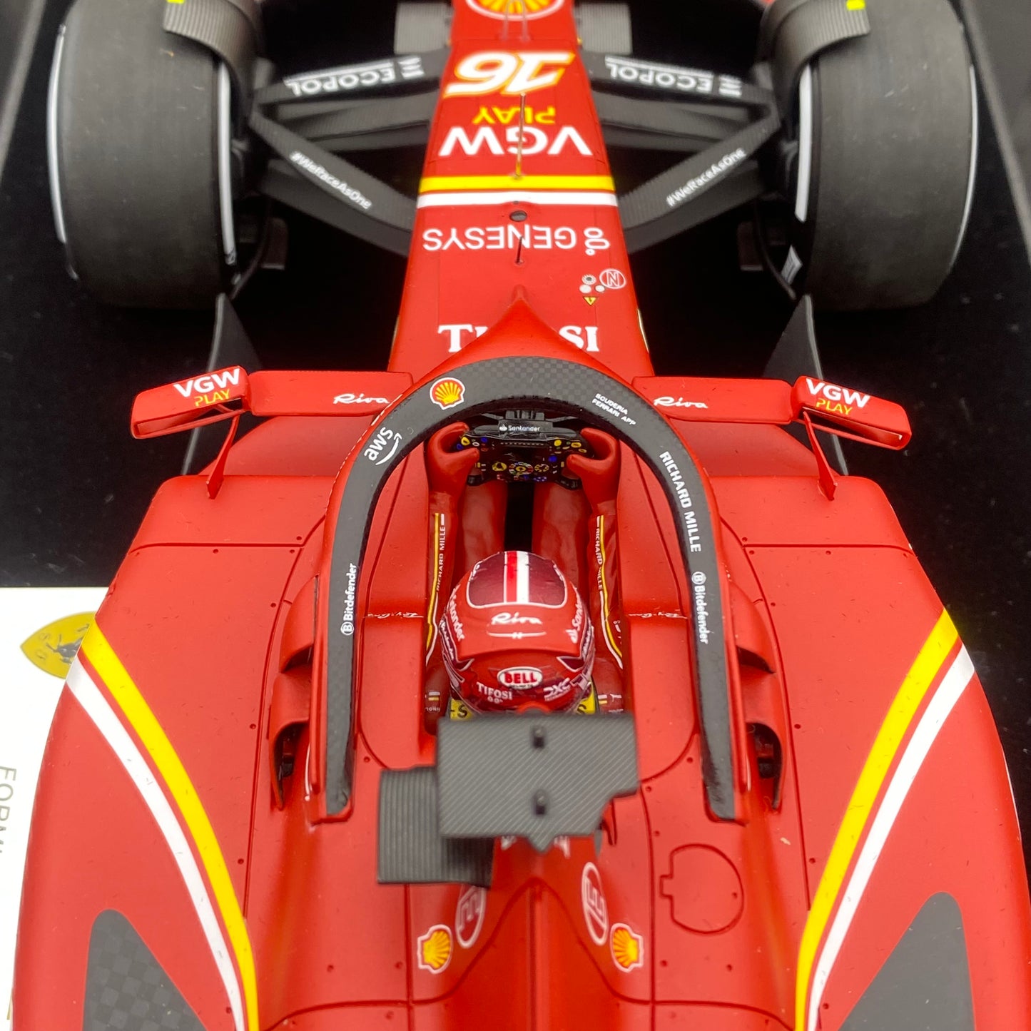 looksmart 1/18 Ferrari SF-24 2024 Saudi Grand Prix F1 third place No. 16 Leclerc