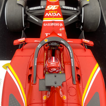 looksmart 1/18 Ferrari SF-24 2024 Saudi Grand Prix F1 third place No. 16 Leclerc
