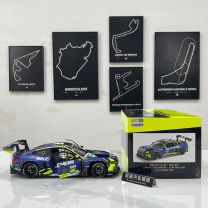 MINICHAMPS 1/18 BMW M4 GT3 EVO Team WRT 24H Le Mans 2025 Blue/Yellow Livery 110252346