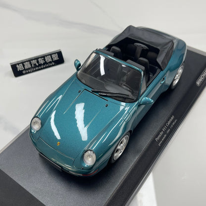 MINICHAMPS 1/18 Porsche 911 (993) Cabriolet – Metallic Green (155061132)