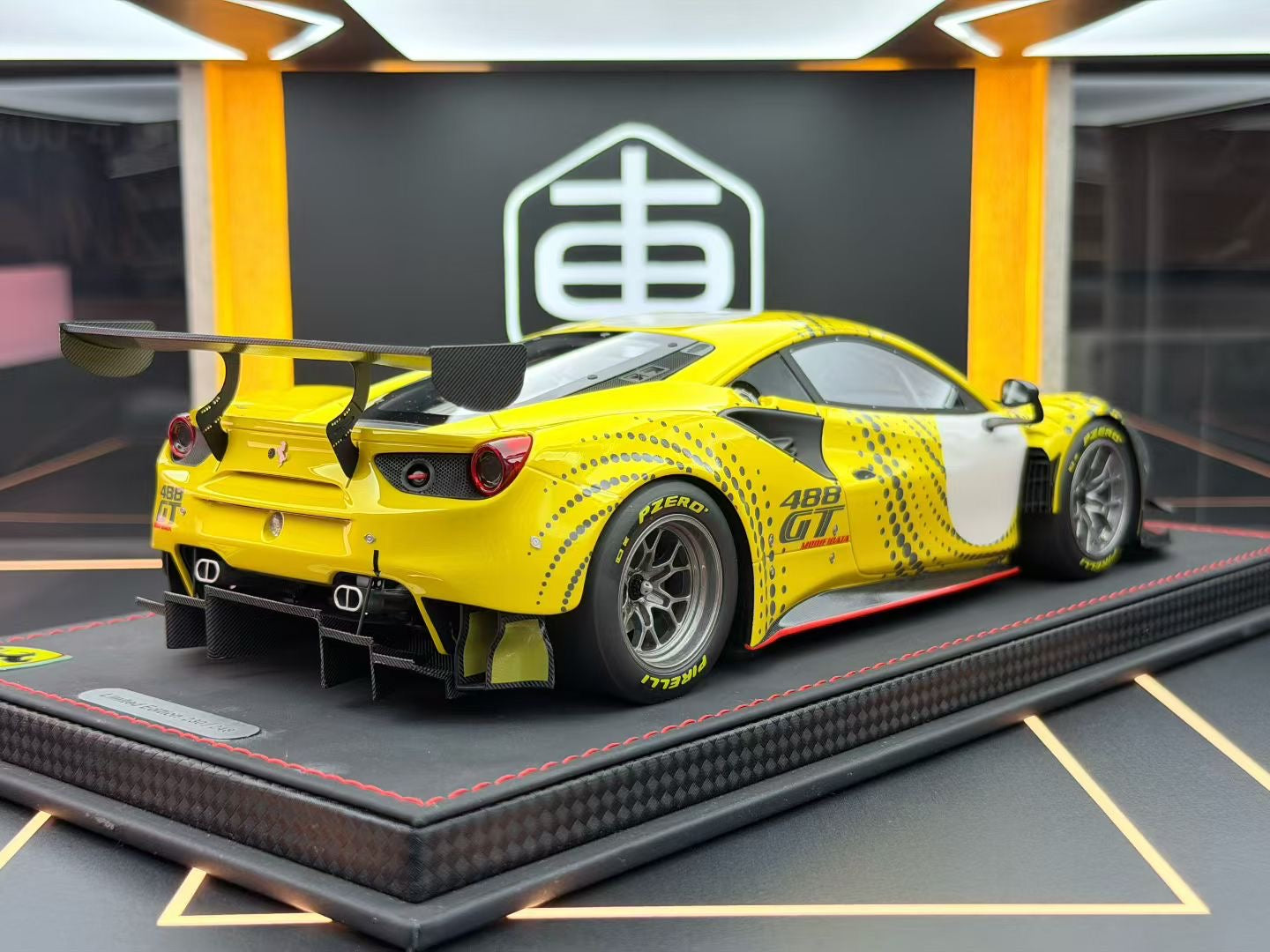 BBR 1/18 Ferrari 488 Modificata Yellow/Matt Silver Limited 248 pcs 230/248 DDJ007