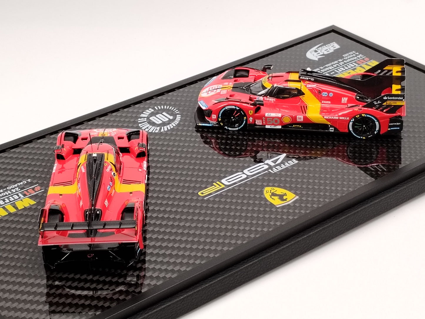 BBR 1/43 Ferrari 499P Hypercar 2023 Pair Set Version Red Model Car