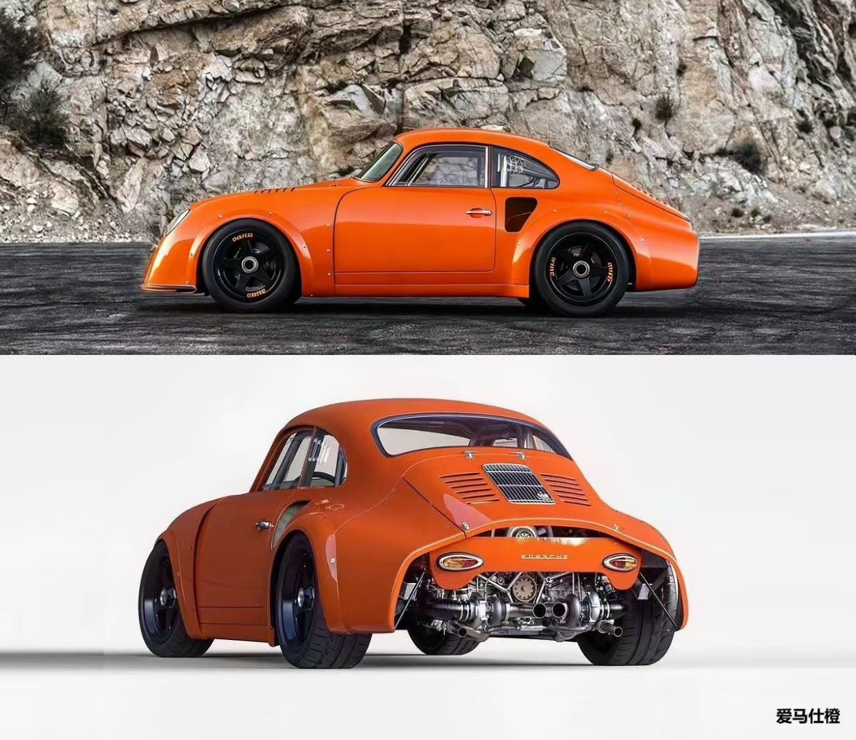 VIP 1/18 Porsche 356 RSR heavily modified limited edition model car