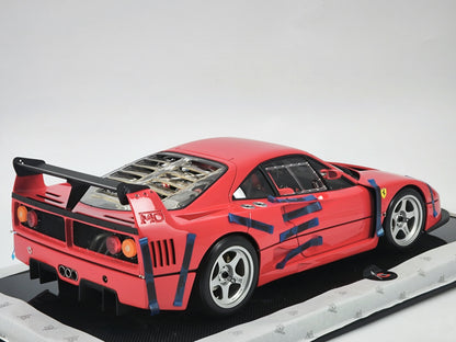 Amalgam 1/8 Ferrari F40 Racing Edition High-end Simulation Car Model Ornaments
