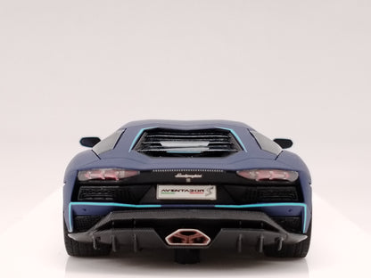 MAKEUP 1/43 Lamborghini AVENTADOR S blue simulation car model ornaments