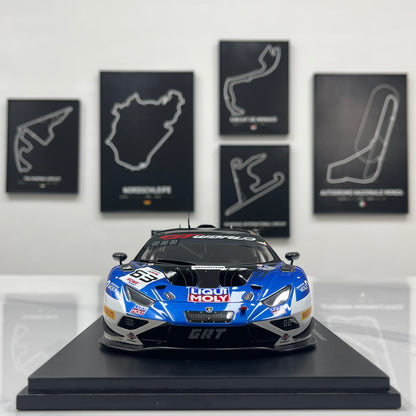 Spark 1/18 Lamborghini Huracán GT3 EVO 2 – 2025 Spa 24 Hours Winner (No. 63, Blue Livery) – 18SPA2025