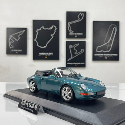 MINICHAMPS 1/18 Porsche 911 (993) Cabriolet – Metallic Green (155061132)