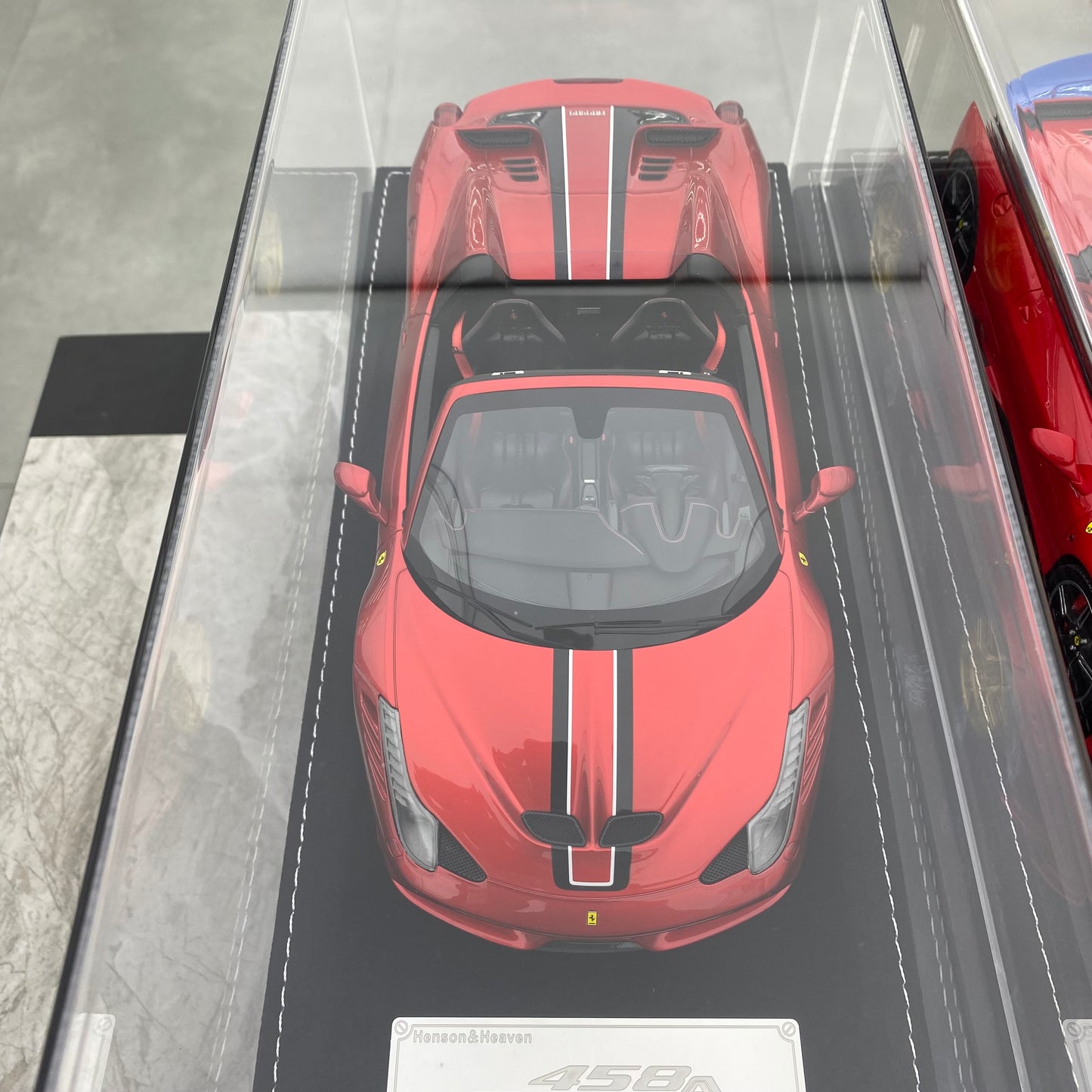 Modelo HH 1/18 Ferrari 458 Speciale Aperta, adornos de modelo de coche de simulación
