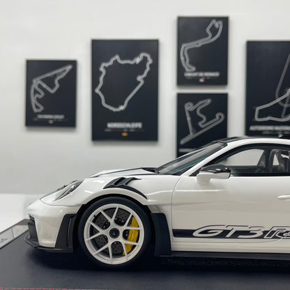 IVY 1/12 Porsche 992 GT3 RS White Wheels Limited Edition Model Car