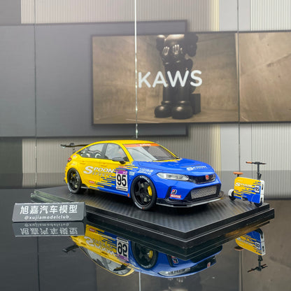 Peako 1/18 Honda Civic Type R FL5 Spoon resin car model for gift giving