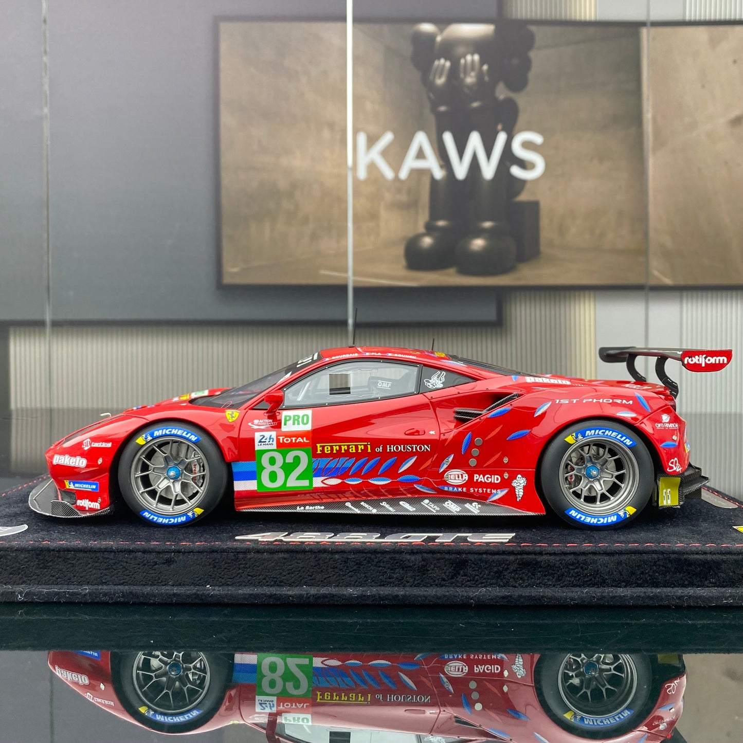 BBR 1/18 Ferrari 488 GTE LM GTE PRO Team Risi Le Mans 2020 - N. 82