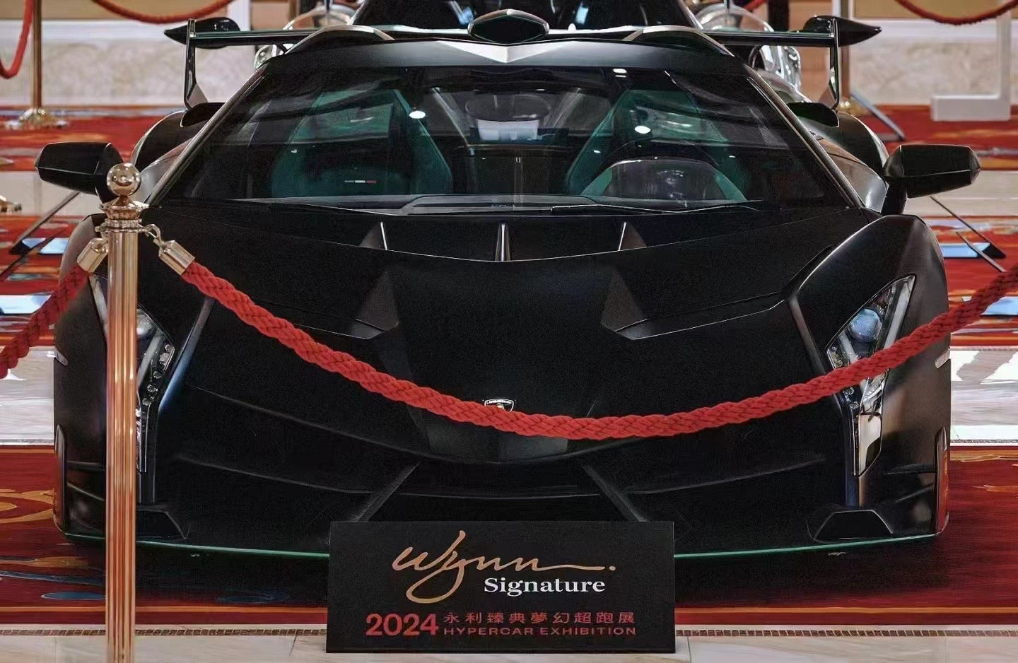 Modelo HH 1/18 Lamborghini Veneno Roadster modelo de coche simulado