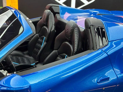 BBR 1:18 Ferrari 488 Spider IAA Frankfurt 2015 Met Blue 093/288 DDJ115