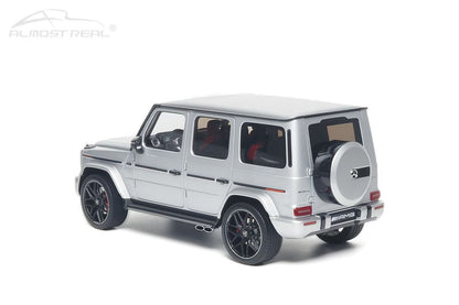 AR 1/18 Mercedes-AMG G63 2019 Silver Alloy Fully Opening Car Model