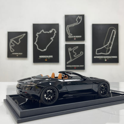 MOTORHELIX 1/18 Aston Martin DB12 Volante Convertible - Ink Black (MH398)