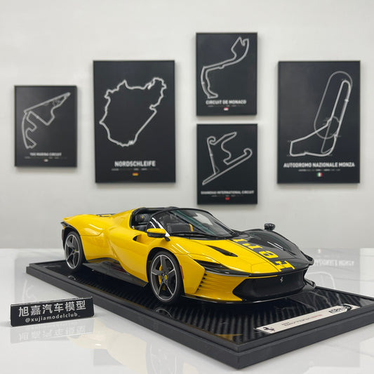 BBR 1/12 Ferrari SP3 Daytona 599+1 Spider Modena Yellow BBR1217O