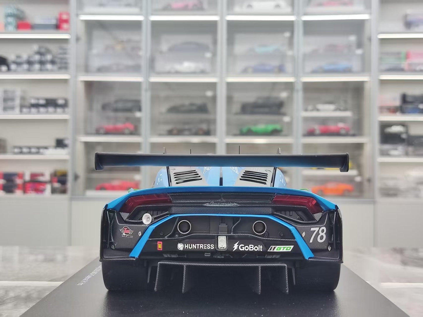 TOPSPEED 1/18 Lamborghini Huracán GT3 EVO2 #78 Forte Racing – Blue Livery (TS0685)