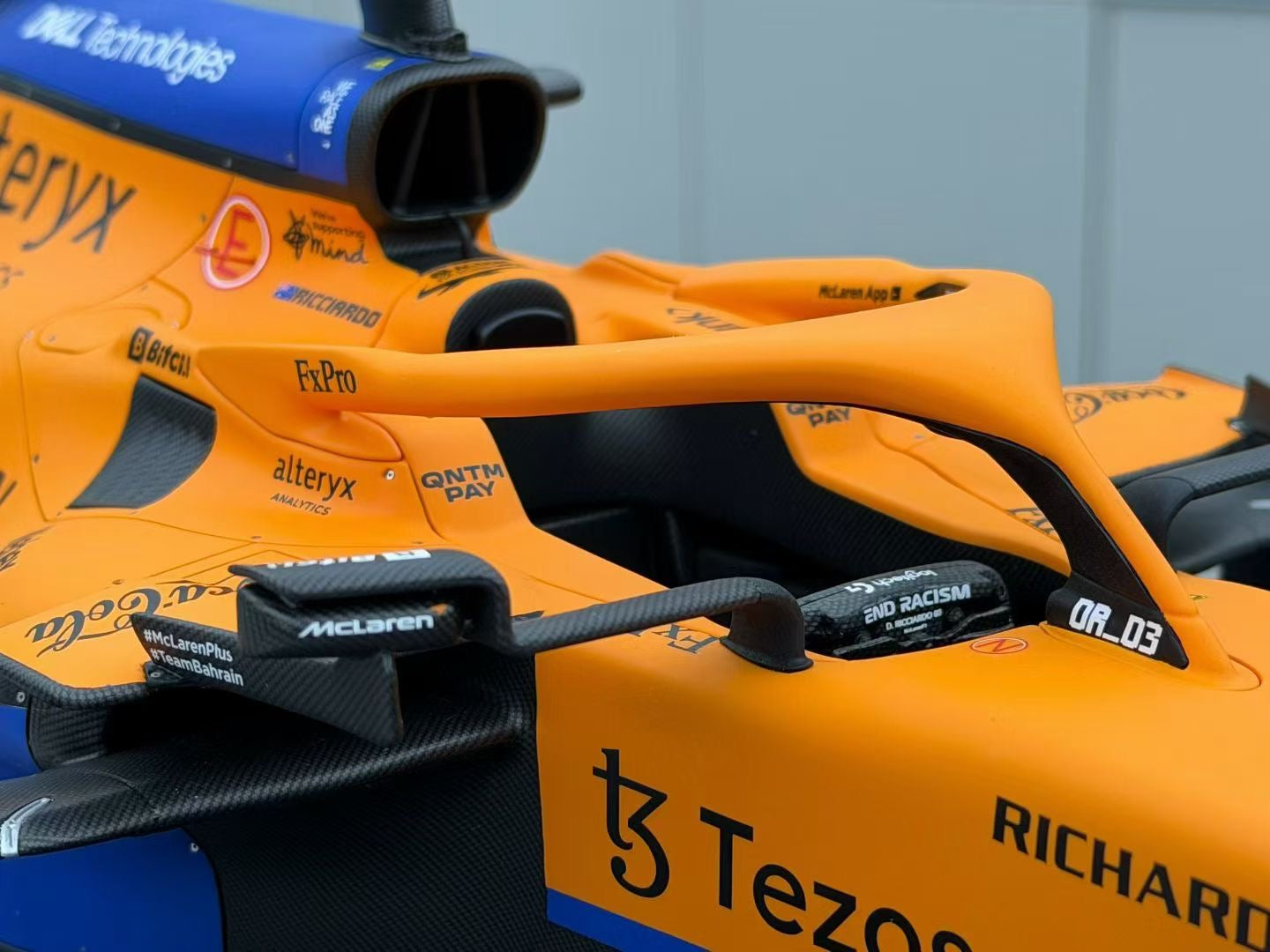 Amalgam 1:8 McLaren MCL35M 2021 Monza, Italy #3 Daniel Ricciardo 50/50 DDJ075