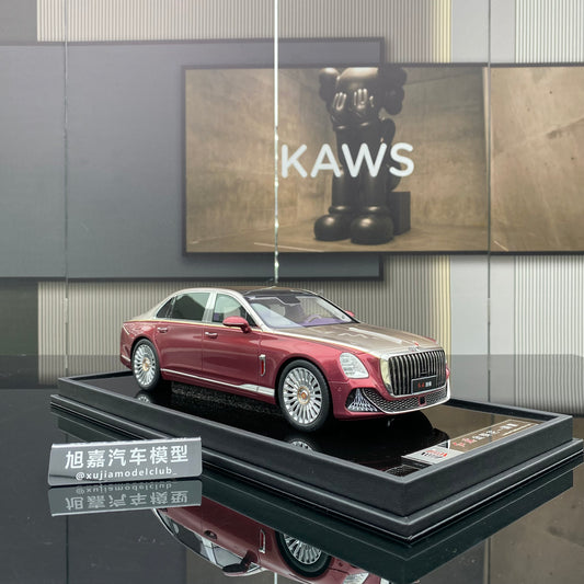 MOTORHELIX 1/18 Hongqi Guoya model limited edition simulation resin car model collection