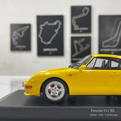MINICHAMPS 1/18 Porsche 911 RS (993) - 1994 Yellow 155061120