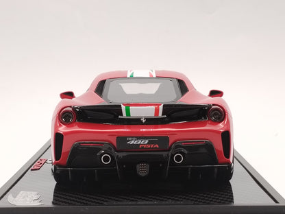 BBR 1/18 Ferrari 488 PISTA PILOTI #108 Red Model Car