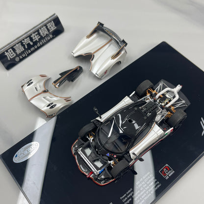 LCD 1/43 Pagani Huayra R Die-cast Model (Fully Opening Parts) – Matte White (LCD43017-PW)