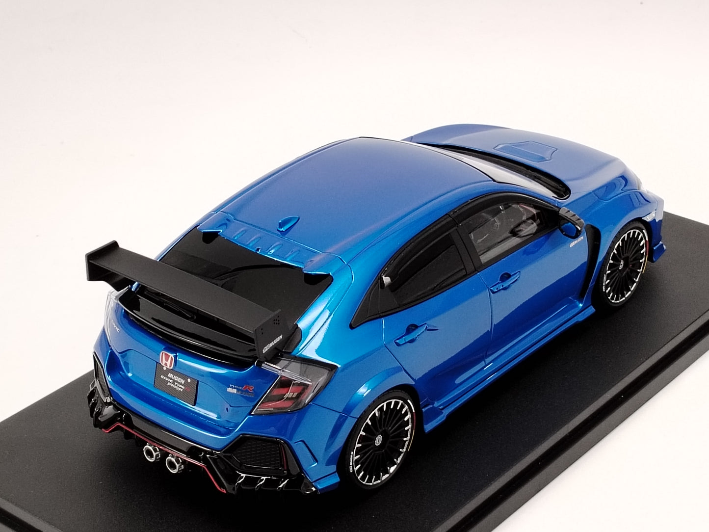 POPRACE 1/18 Honda FK8 Mugen Civic Type R Blue Birthday Gift Car Model