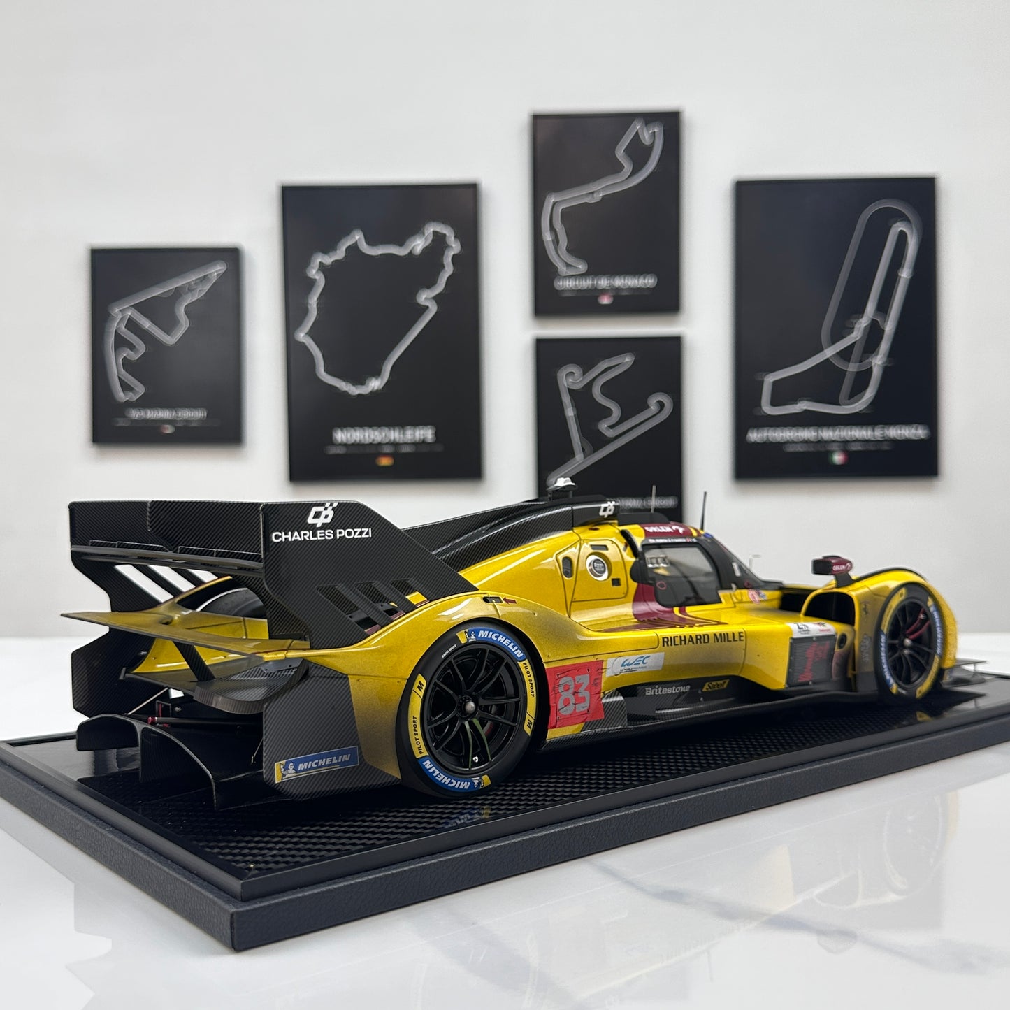 BBR 1/12 Ferrari 499P Le Mans 2025 - Ye Yifei's championship sprint in dirty form - Le Mans #83 - BBR1228Cdirty