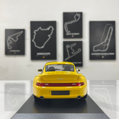 MINICHAMPS 1/18 Porsche 911 (993) Turbo (1995) Yellow 155061172
