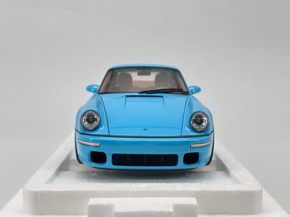 Almost Real 1/18 Porsche RUF CTR Sky Blue Model Car Ornament