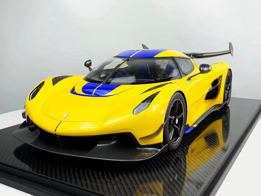 pre-sell Frontiart 1/8 Koenigsegg Jesko Swedish yellow limited edition high-end simulation car model ornaments
