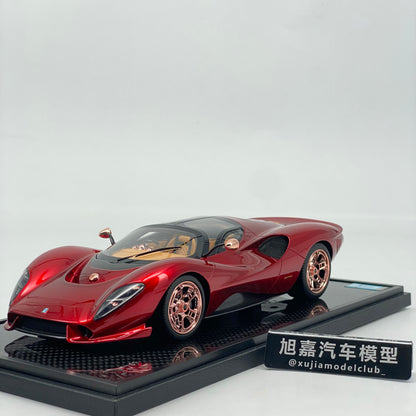 PEAKO 1/18 DE Tomaso P72 Metallic Red Limited Edition Car Model