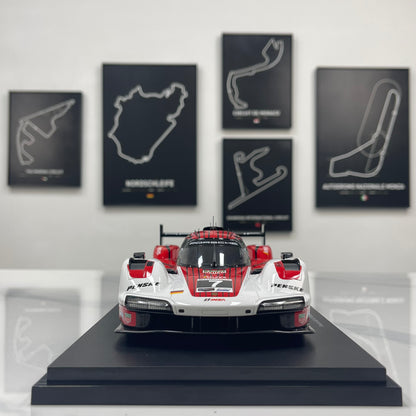 Topspeed 1/18 Porsche 963 #7 Porsche Penske Motorsport 2024 Red & White Livery TS0700