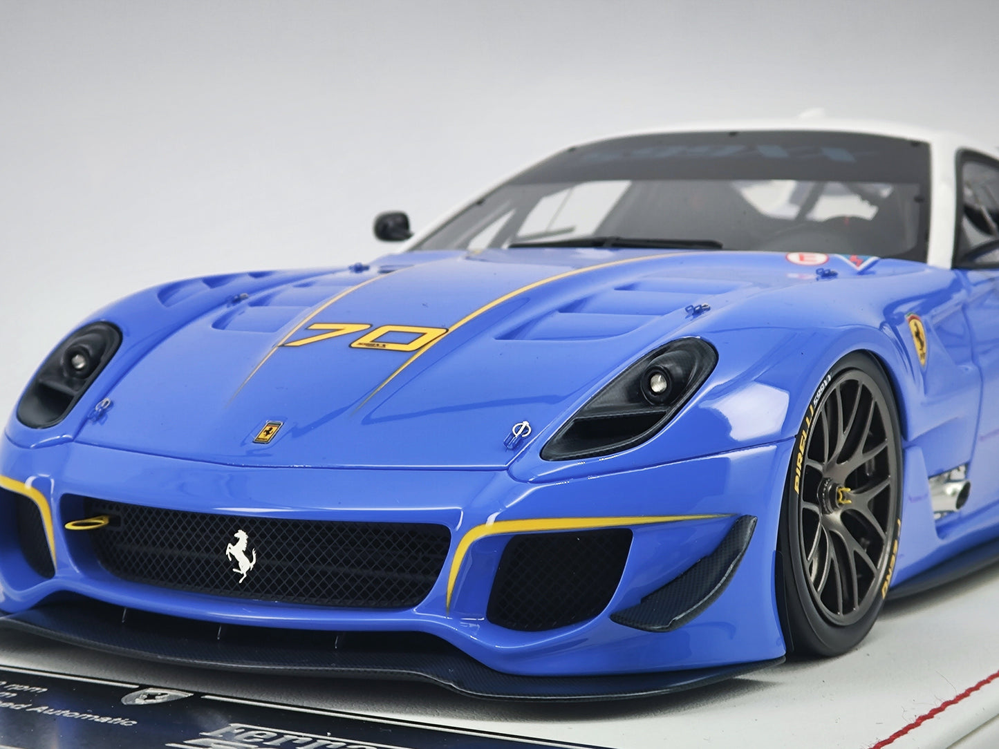 DG 1/18 Ferrari 599 XX EVO #70 Blue Simulation Car Model
