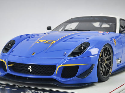 DG 1/18 Ferrari 599 XX EVO #70 Blue Simulation Car Model