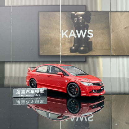 OTTO 1/18 HONDA CIVIC MUGEN RR(FD2) red simulation car model