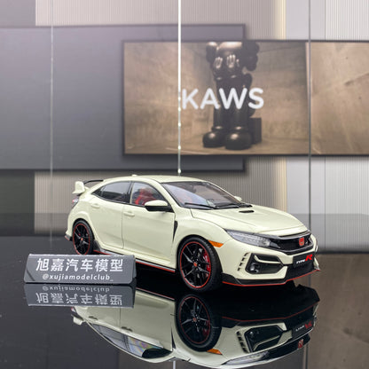 LCD 1/18 HONDA CIVIC TYPE R alloy full-open simulation car model ornaments