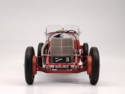 CMC 1/18 Mercedes Benz SSK #14 Red Alloy Model Car