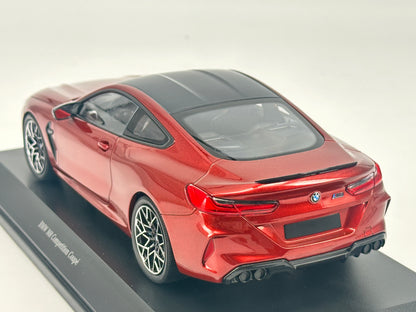 MINICHAMPS 1/18 BMW M8 COUPE Metallic Red Alloy Car Model
